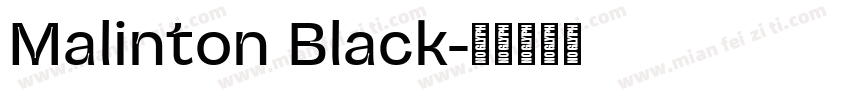 Malinton Black字体转换
